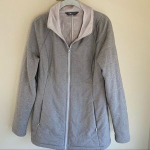 The North Face quilted fleece jacket